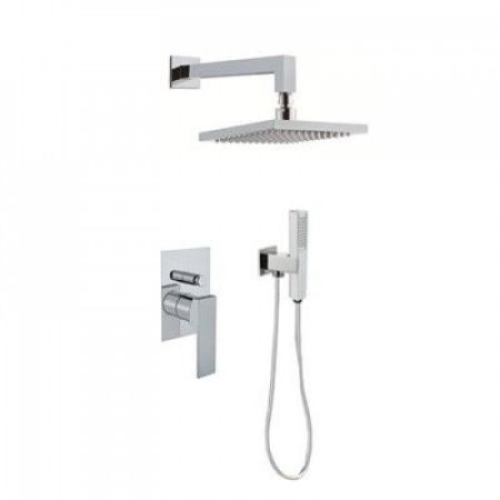 Смеситель для ванны и душа Fiore Kube 100CR7519 настенный хром
