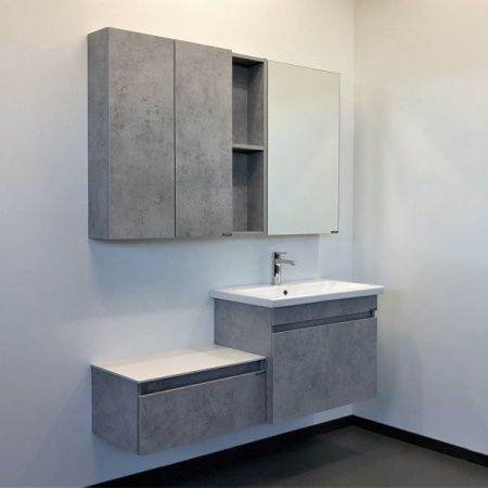 Тумба с раковиной Comforty Осло 00-00006118CF 70х50 подвесная цвет серый