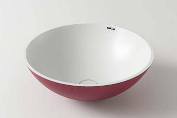 Раковина из искусственного камня Holbi DEMETER 1.02.016.11.2 41х41 накладная цвет белый матовый