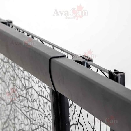 Душевой уголок AvaCan FB2-190-SB80 80х80 стекло тонированное профиль черный без поддона