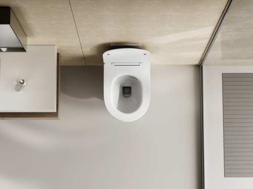 Унитаз подвесной Abber Bequem AC1128 белый с сиденьем микролифт безободковый смыв торнадо - фото 5