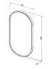 Зеркало с подсветкой Allen Brau Infinity 1.21016.WT 50х100 подвесное