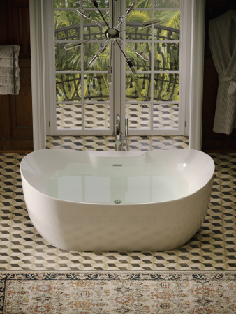 Ванна акриловая Sancos Jazz FB17 170х80 отдельностоящая овальная с каркасом