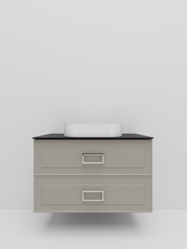 Тумба со столешницей La Fenice CUBO TWIN NFNC-01-CUB-C-90-2-3-GB 90х62х49 подвесная цвет бежевый - фото 2