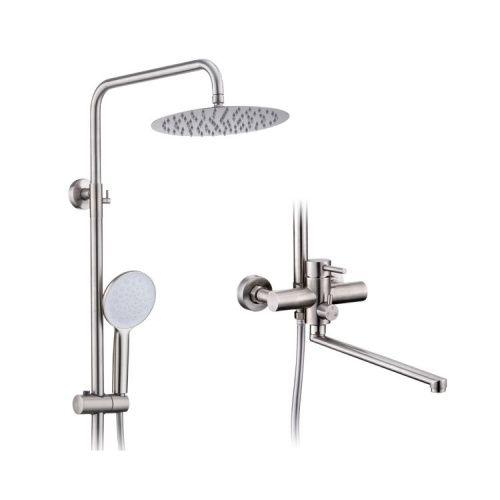 Душевая стойка ProHanss P31.24.05 настенная цвет сатин - фото 2