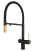 Смеситель для кухни Rivelato 1523517 antracite oro на мойку черный/золото