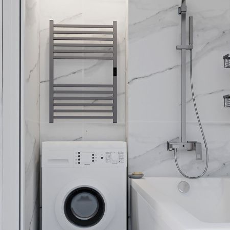 Полотенцесушитель электрический Indigo Attic LСLATCE80-50MGRt 55х80 серый