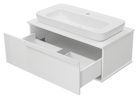 Тумба под раковину Brevita Savoy SAV-09090-0101Я 90х48х34 подвесная