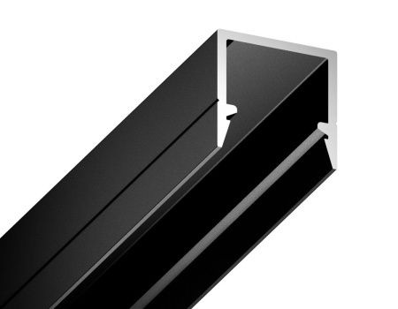 Алюминиевый профиль накладной 10х10 для светодиодной ленты до 8мм Ambrella Light Alum Profile (Алум Профиле) GP1650BK