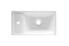 Раковина из искусственного камня Эстет Мини ФР-00014947 40х20 накладная цвет белый 1 отверстие под смеситель