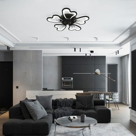 Люстра потолочная Natali Kovaltseva Hugo (Хуго) INNOVATION STYLE 83030 BLACK