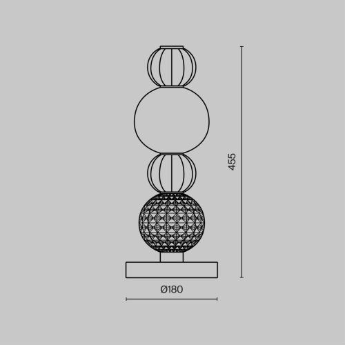 Светильник настольный Maytoni Collar MOD301TL-L18CH3K - фото 4