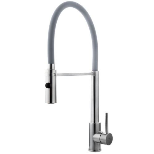 Смеситель для кухни Fashun A54111-12 на мойку серый/сатин - фото 2