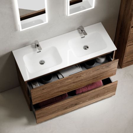 Тумба под раковину Sancos Libra Floor LB120F-2ECH 120х50 напольная цвет коричневый