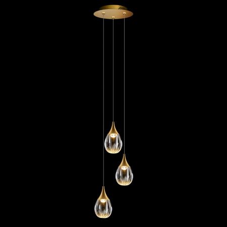 Светильник подвесной Delight Collection Stilla (Стилла) MD24001004-3A gold/clear