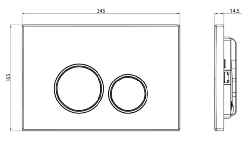Сет унитаз + инсталляция + кнопка CC.300.80.01+FP.330.GRP.01+CR25200 - фото 4