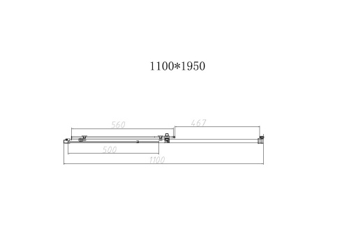 Душевая дверь Vincea Slim-N VDS-4SN110CL 110х195 стекло прозрачное профиль хром глянцевый - фото 5