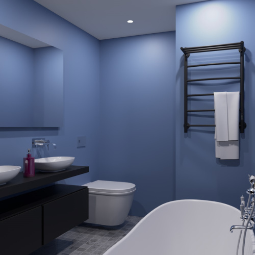 Полотенцесушитель Маргроид Вид 4 04-8050-1051-9005R 53х80 электрический черный матовый - фото 4