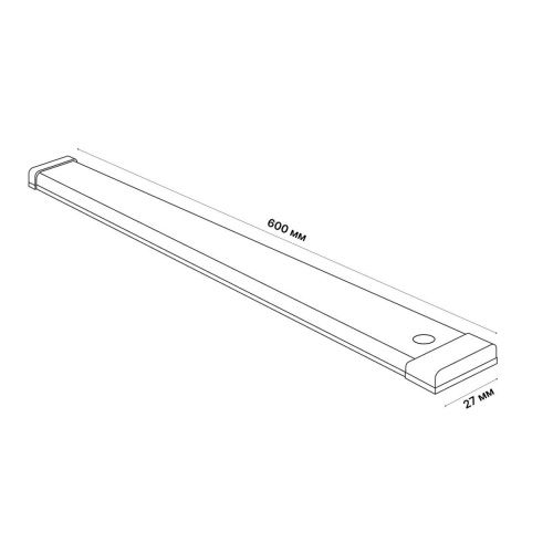 Светильник мебельный Uniel ULI-F49-8W/4200K SENSOR IP40 SILVER - фото 3