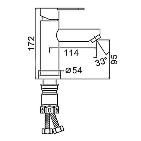 Смеситель Esko OL26B на раковину черный