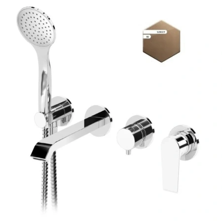 Смеситель Cezares NAUTIC NAUTIC-VDM3-SS встраиваемый медь