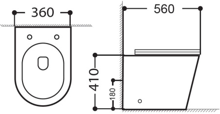 Унитаз приставной Aquanet Atago Atago 2.0 F белый с сиденьем микролифт безободковый каскадный смыв