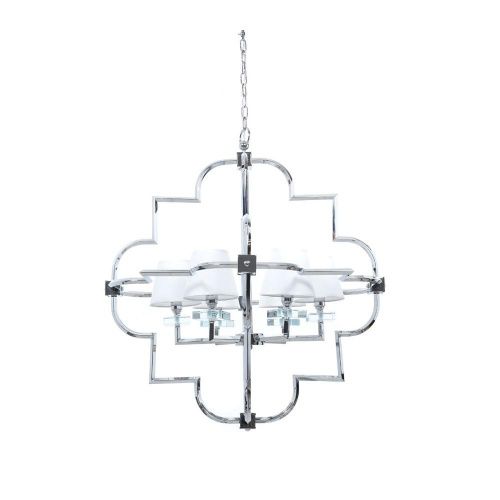Люстра подвесная Lumina Deco Baltimore (Балтиморе) LDP 8020-6 CHR+WT - фото 4