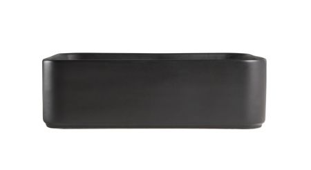 Раковина из сантехнического фарфора Orange B02-460mb 50х40 накладная цвет черный