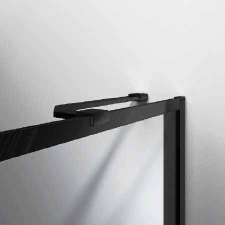 Душевая шторка на ванну Vincea VSB-41700CLB 70х140 стекло прозрачное профиль черный ориентация универсальная