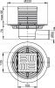 Душевой трап Alcadrain APV101 хром