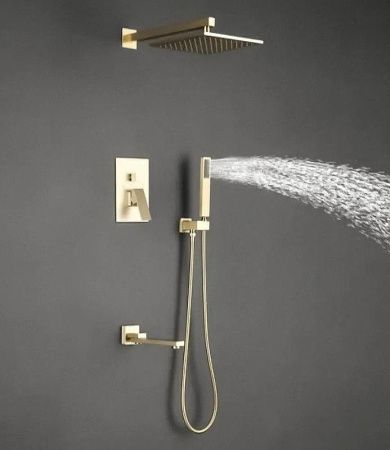 Душевая система ALMAes Elbe TVZ-0815 встраиваемая в стену цвет золото