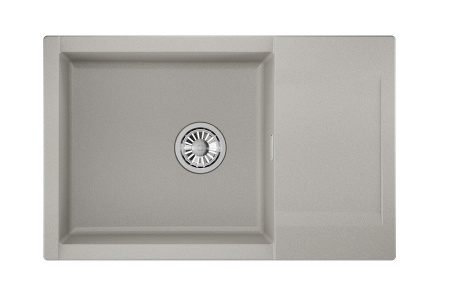 Кухонная мойка Granula 7807, БАЗАЛЬТ 78х50 цвет серый поверхность матовая