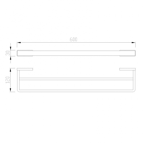Полотенцедержатель ABBER Westen AA1757G - фото 2