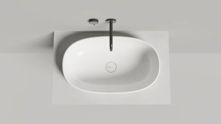 Раковина из искусственного камня S-Stone Salini GRECA 1803201MF 60х40 полувстраиваемая цвет мультиколор