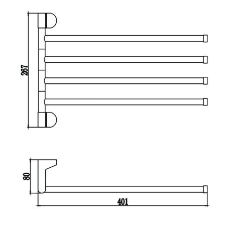 Полотенцедержатель Savol S-007304