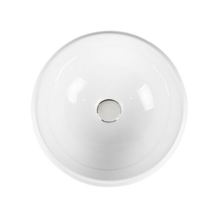 Раковина из сантехнического фарфора Bond Circle S52-390 40х40 накладная цвет белый без отверстий под смеситель