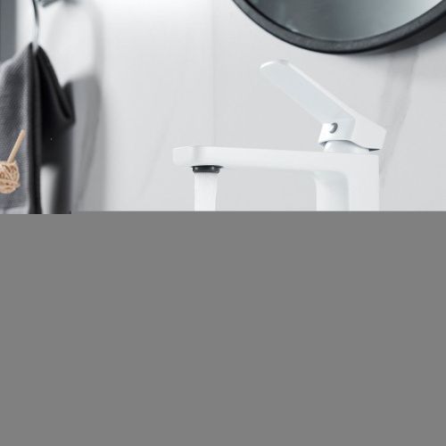 Смеситель Shevanik S9901C на раковину белый - фото 5