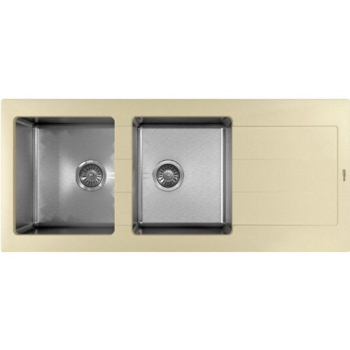 Кухонная мойка Florentina Комби 1160 21.415.E1160.202 116х51 цвет бежевый поверхность матовая