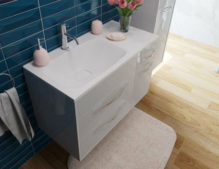 Тумба с раковиной Эстет Barcelona ФР-00003595 90х40 подвесная цвет белый