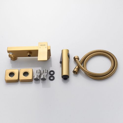 Гигиенический душ со смесителем Shevanik S4005G-1 золотой сатин - фото 4