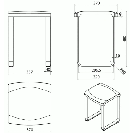 Табурет Langberger Accessories 70193-AN