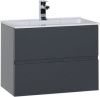 Тумба с раковиной Aquanet Алвита 00213093 70х50 подвесная цвет серый