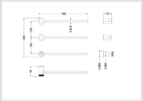 Полотенцесушитель электрический Boheme Stick 727-extra-CB 45х5 медь - фото 2