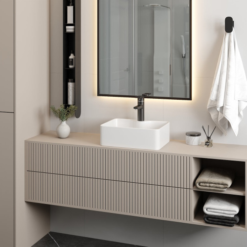Раковина Teymi Helmi 41 см T51104 накладная цвет белый - фото 3