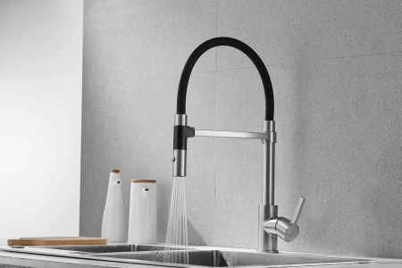 Смеситель для кухни Rose R133L на мойку сатин