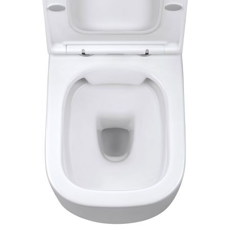 Унитаз подвесной Vincea Form VT1-35 белый с сиденьем микролифт безободковый душевой смыв