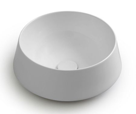 Раковина керамическая White Ceramic Tao W1050701 40х40 накладная цвет белый