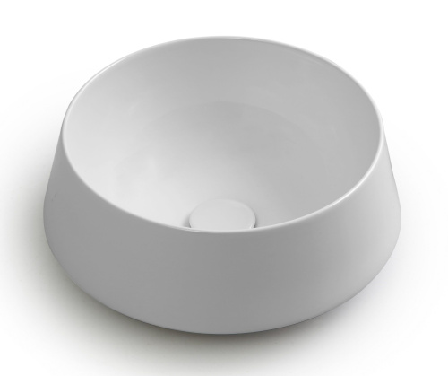 Раковина White Ceramic Tao 42 см W1050701 накладная цвет белый глянцевый - фото 2