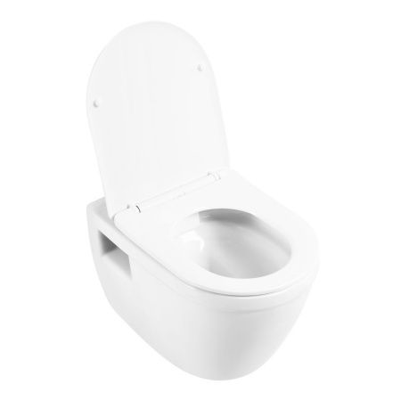 Унитаз подвесной BelBagno LOTO BB070CHR/SC белый с сиденьем микролифт безободковый каскадный смыв