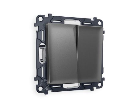 Комплект механизма 2-клавишного перекрестного выключателя 10A-250V Ambrella Volt MA MA653030